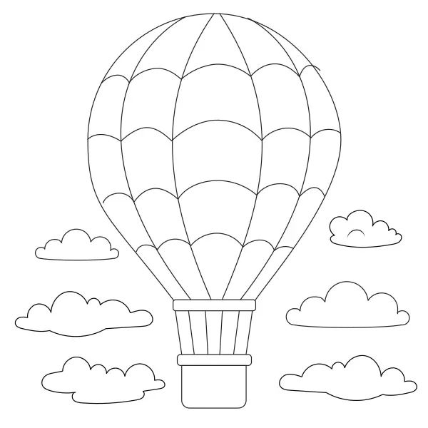 Mongolfiera | Disegni da colorare online per bambini