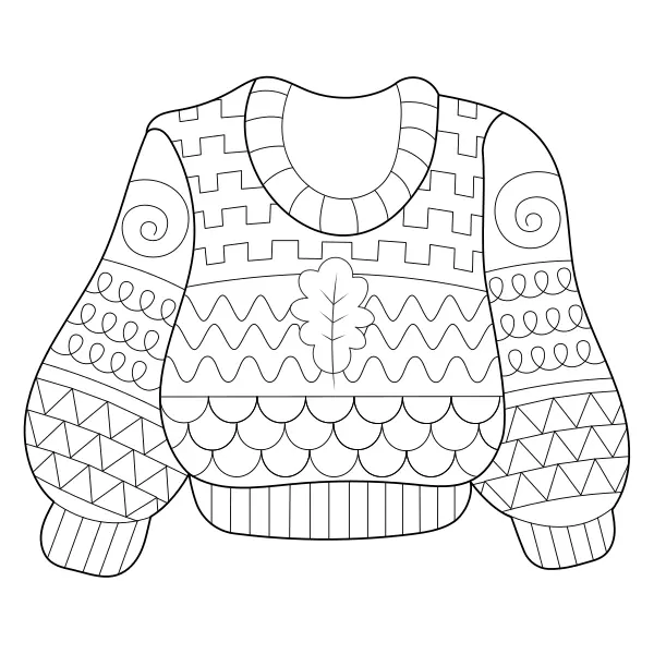 Maglione | Disegni da colorare online per bambini
