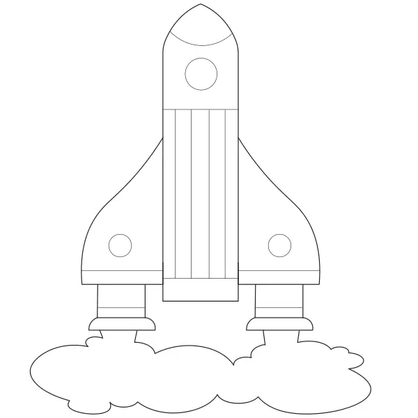 Lancio del razzo | Disegni da colorare online per bambini