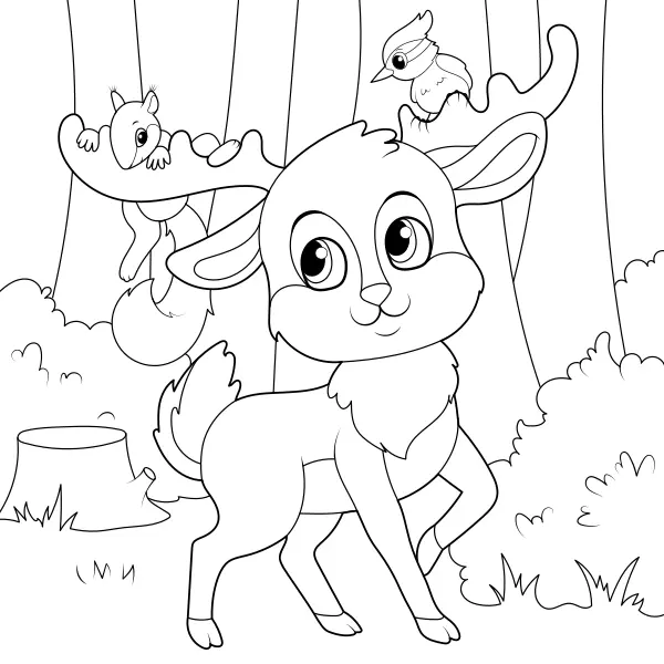 Animali del bosco | Disegni da colorare online per bambini