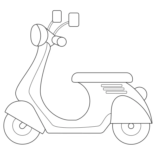 Scooter | Disegni da colorare online per bambini