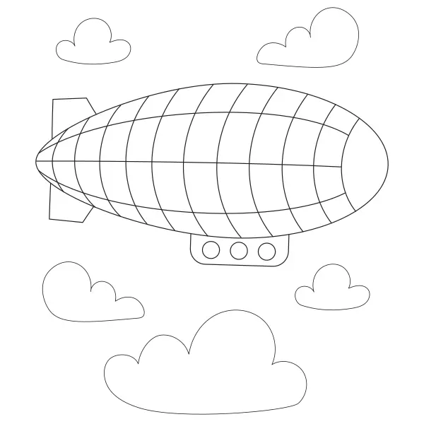 Dirigibile | Disegni da colorare online per bambini
