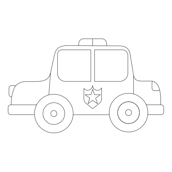 Auto della polizia | Disegni da colorare online per bambini