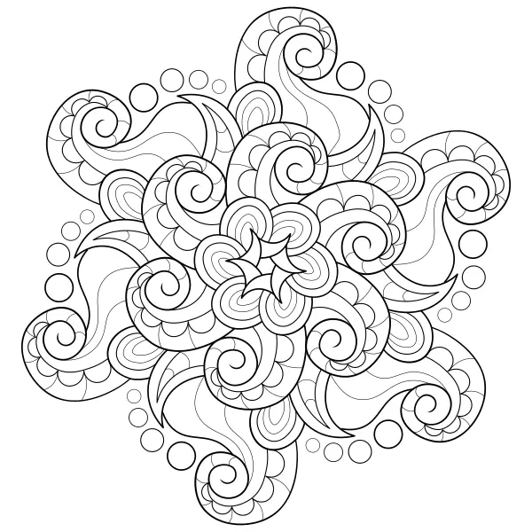 Mandala – Polpo | Disegni da colorare online per bambini