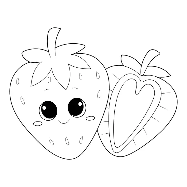 Fragola | Disegni da colorare online per bambini