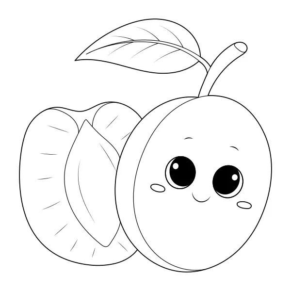 Prugna | Disegni da colorare online per bambini