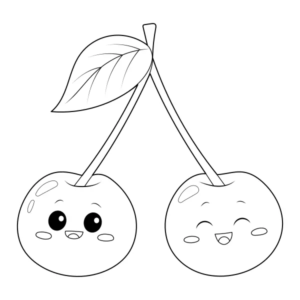 Ciliegie | Disegni da colorare online per bambini