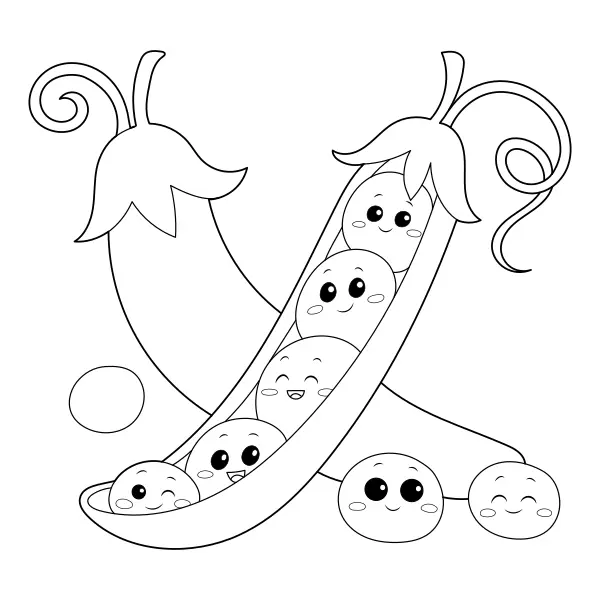 Piselli | Disegni da colorare online per bambini