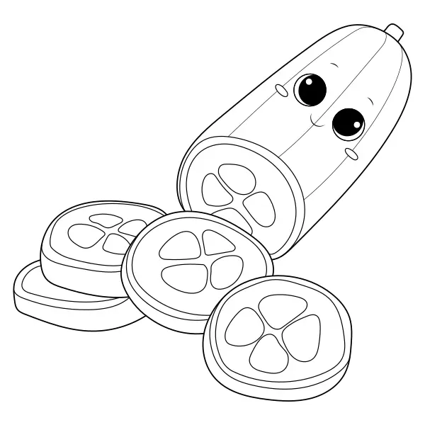 Cetriolo | Disegni da colorare online per bambini