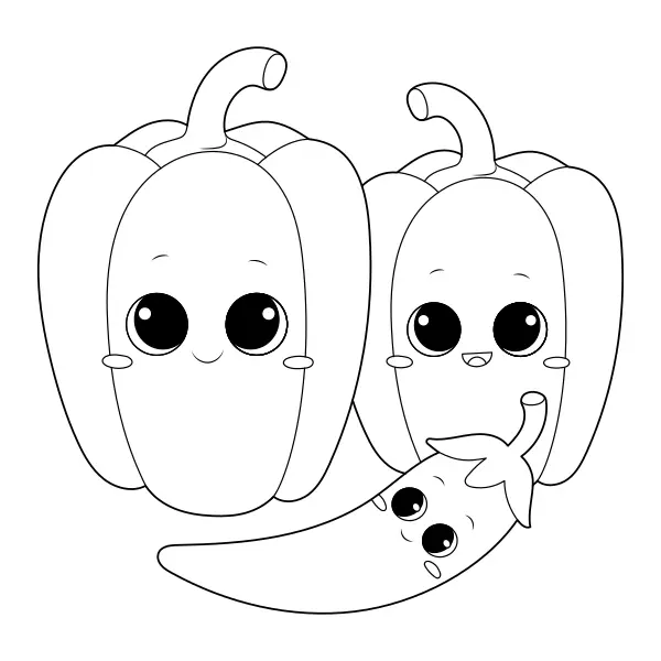 Peperone | Disegni da colorare online per bambini