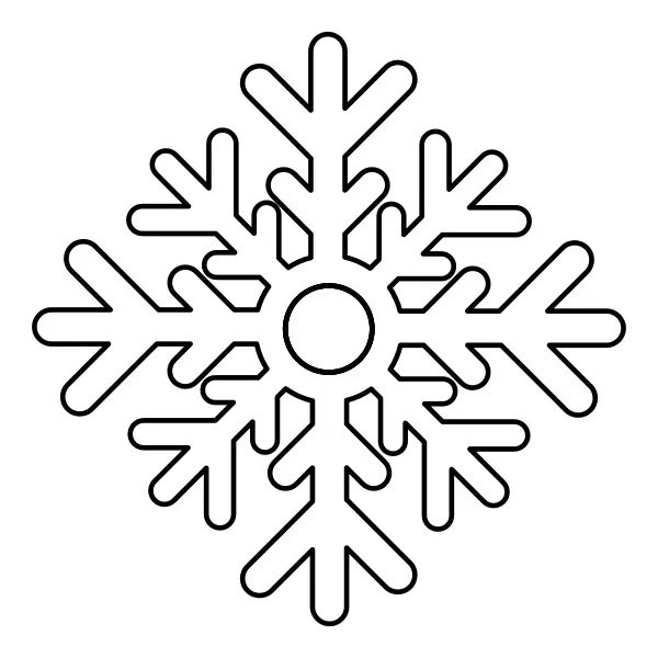 Fiocco di neve | Disegni da colorare online per bambini