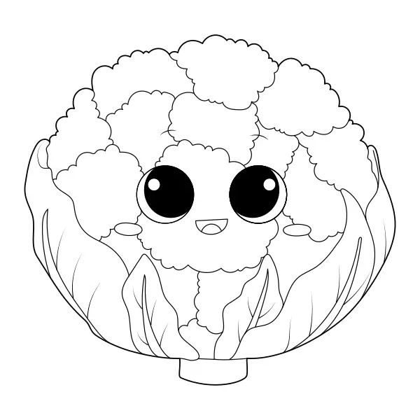 Cavolfiore | Disegni da colorare online per bambini